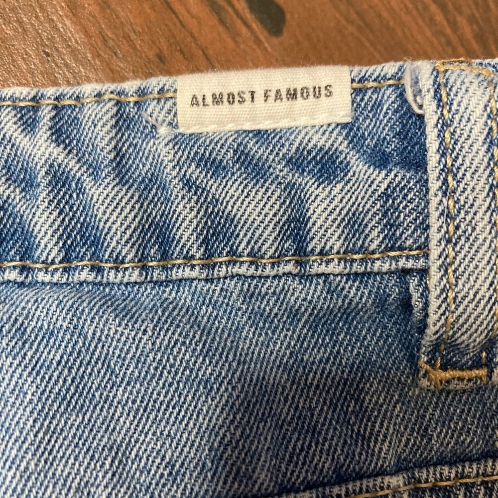 Almost Famous Denim High Rise Distressed Shorts - Picture 6 of 6